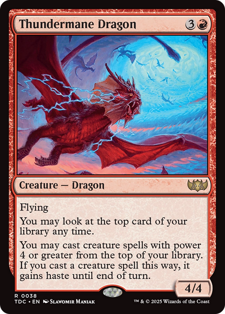 Thundermane Dragon [Tarkir: Dragonstorm Commander] | Boutique FDB TCG