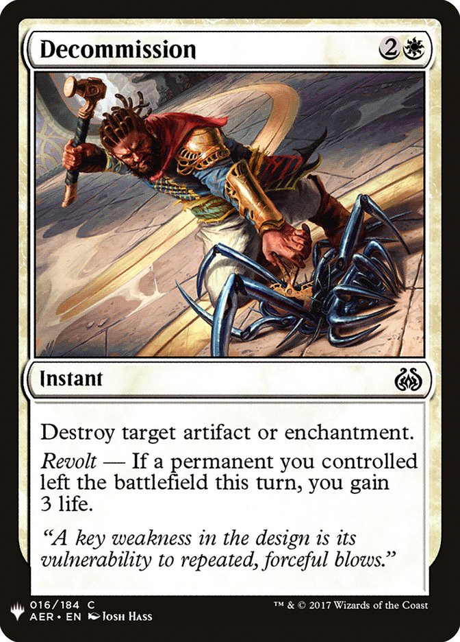 Decommission [Mystery Booster] | Boutique FDB TCG