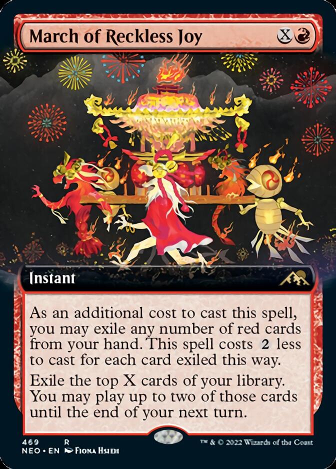 March of Reckless Joy (Extended Art) [Kamigawa: Neon Dynasty] | Boutique FDB TCG
