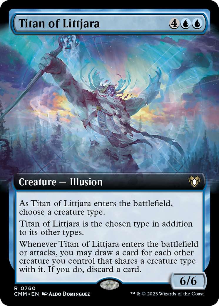 Titan of Littjara (Extended Art) [Commander Masters] | Boutique FDB TCG