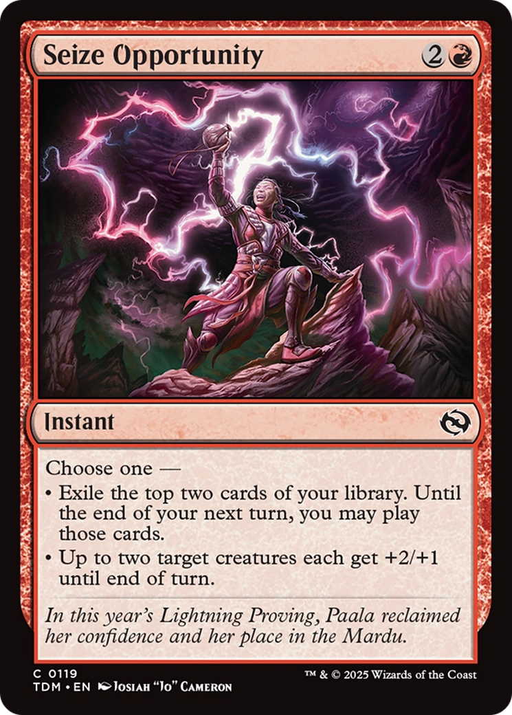 Seize Opportunity [Tarkir: Dragonstorm] | Boutique FDB TCG