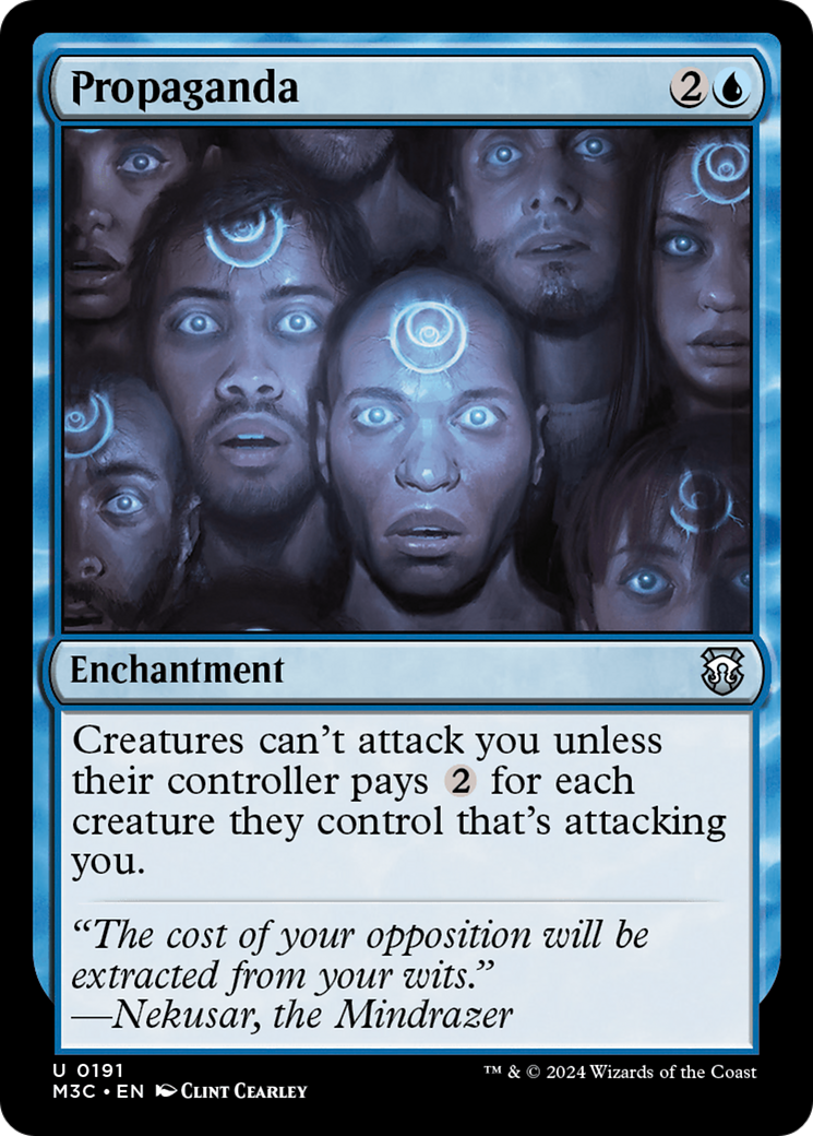 Propaganda (Ripple Foil) [Modern Horizons 3 Commander] | Boutique FDB TCG