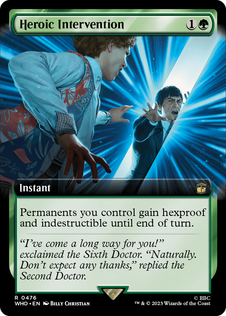 Heroic Intervention (Extended Art) [Doctor Who] | Boutique FDB TCG