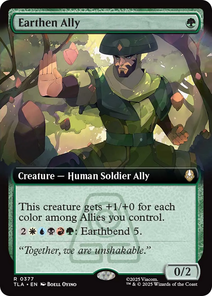 Earthen Ally (Extended Art) [Avatar: The Last Airbender] | Boutique FDB TCG