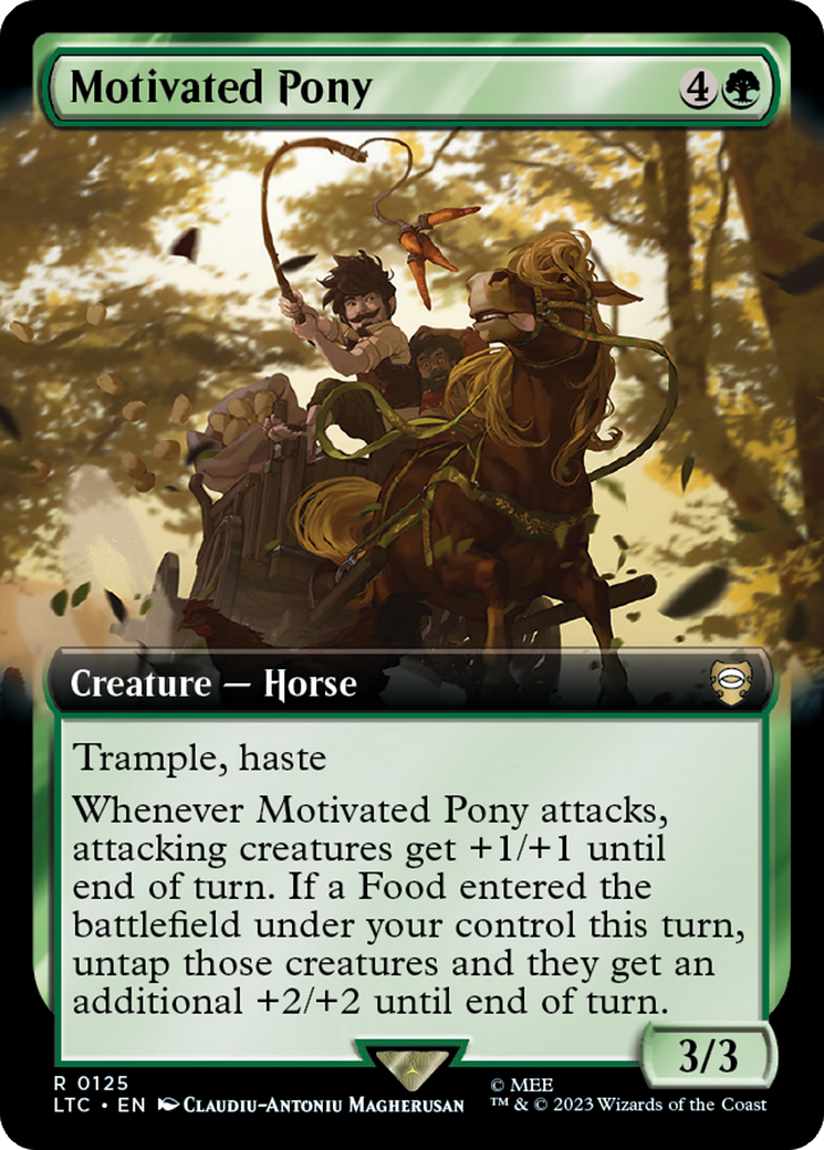 Motivated Pony (Extended Art) [The Lord of the Rings: Tales of Middle-Earth Commander] | Boutique FDB TCG