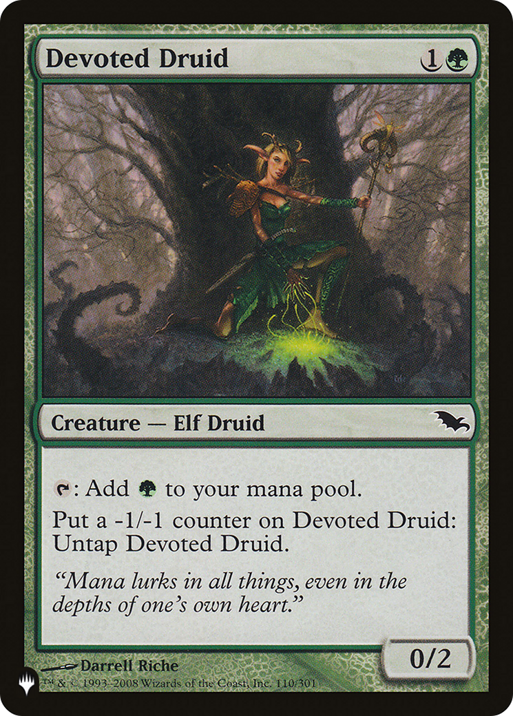 Devoted Druid (SHM) [The List Reprints] | Boutique FDB TCG