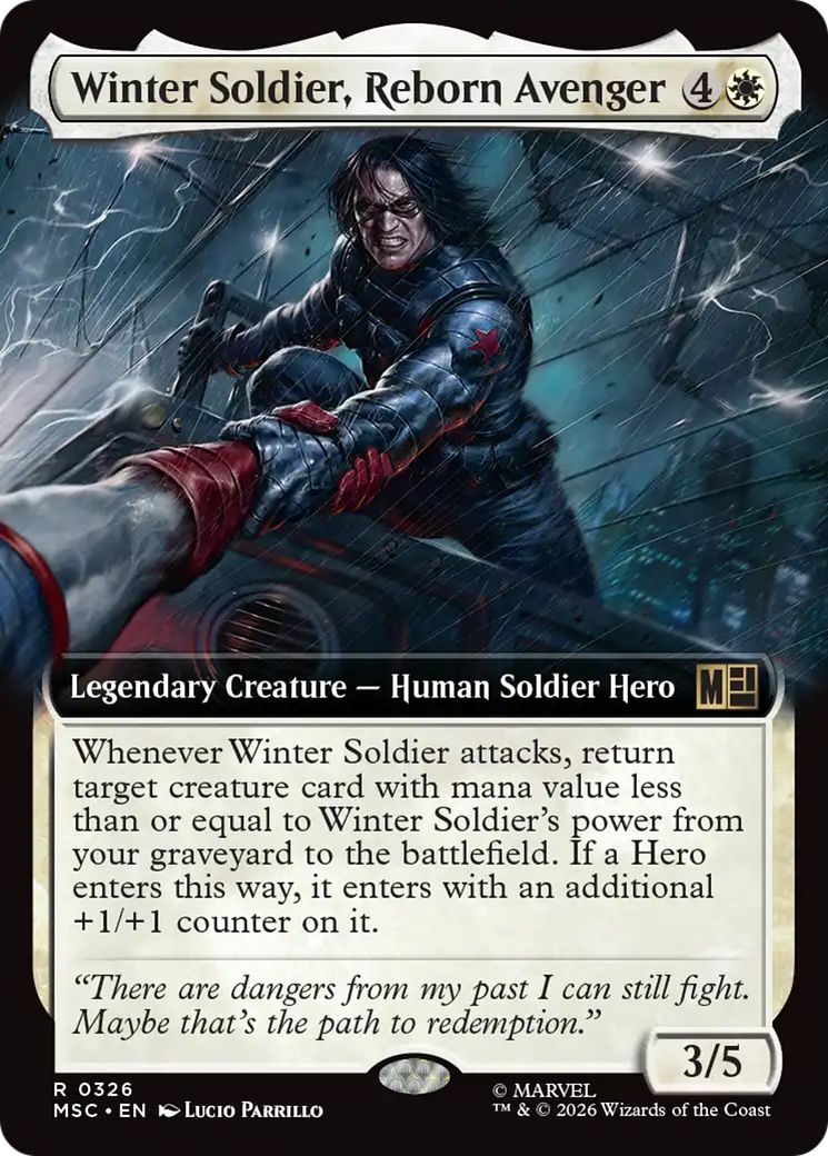 Winter Soldier, Reborn Avenger (Extended Art) [Marvel Super Heroes Commander] | Boutique FDB TCG