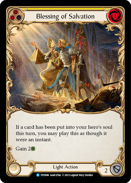 Blessing of Salvation (Yellow) [DTD086] (Dusk Till Dawn) | Boutique FDB TCG