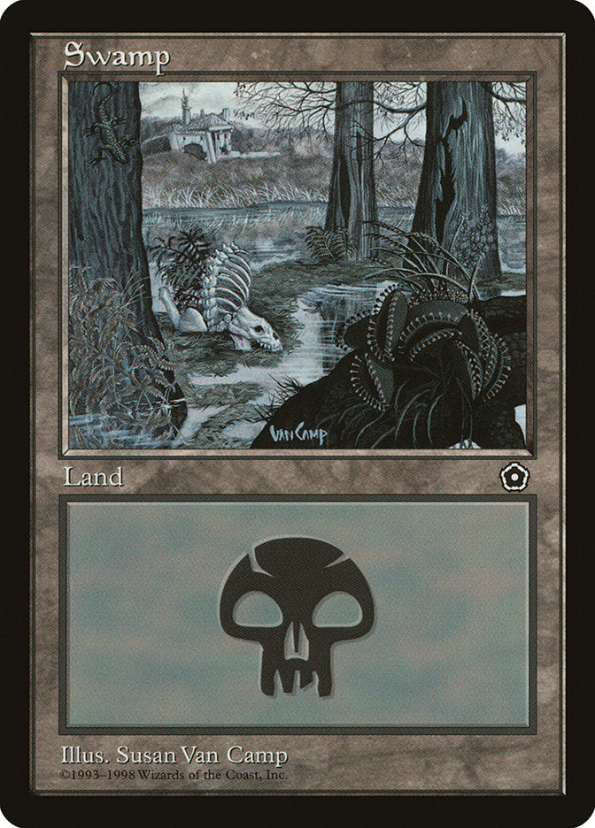 Swamp (Signature Centered) [Portal Second Age] | Boutique FDB TCG