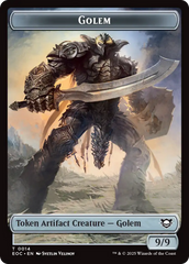 Gnome // Golem (0014) Double-Sided Token [Edge of Eternities Commander Tokens] | Boutique FDB TCG