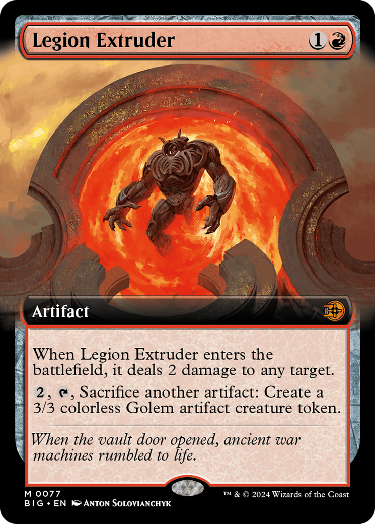 Legion Extruder (Extended Art) [Outlaws of Thunder Junction: The Big Score] | Boutique FDB TCG