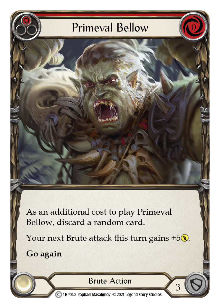 Primeval Bellow (Red) [1HP040] (History Pack 1) | Boutique FDB TCG