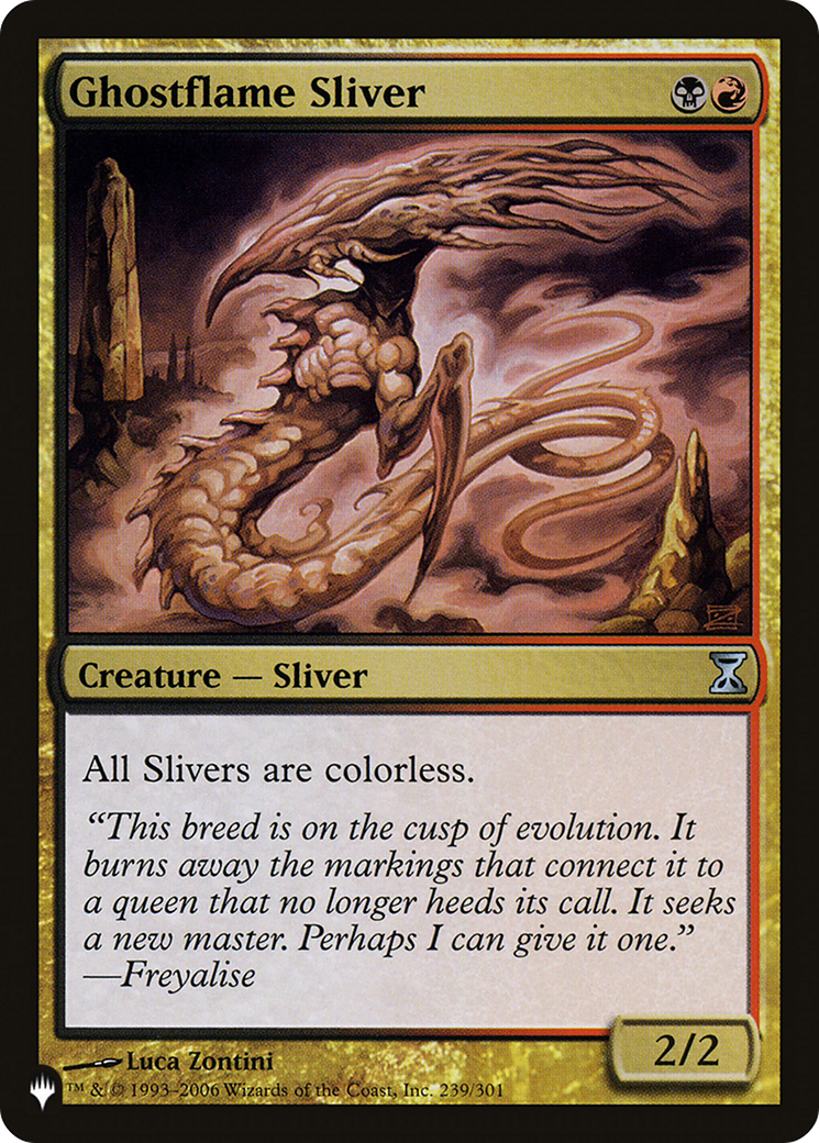 Ghostflame Sliver [The List] | Boutique FDB TCG