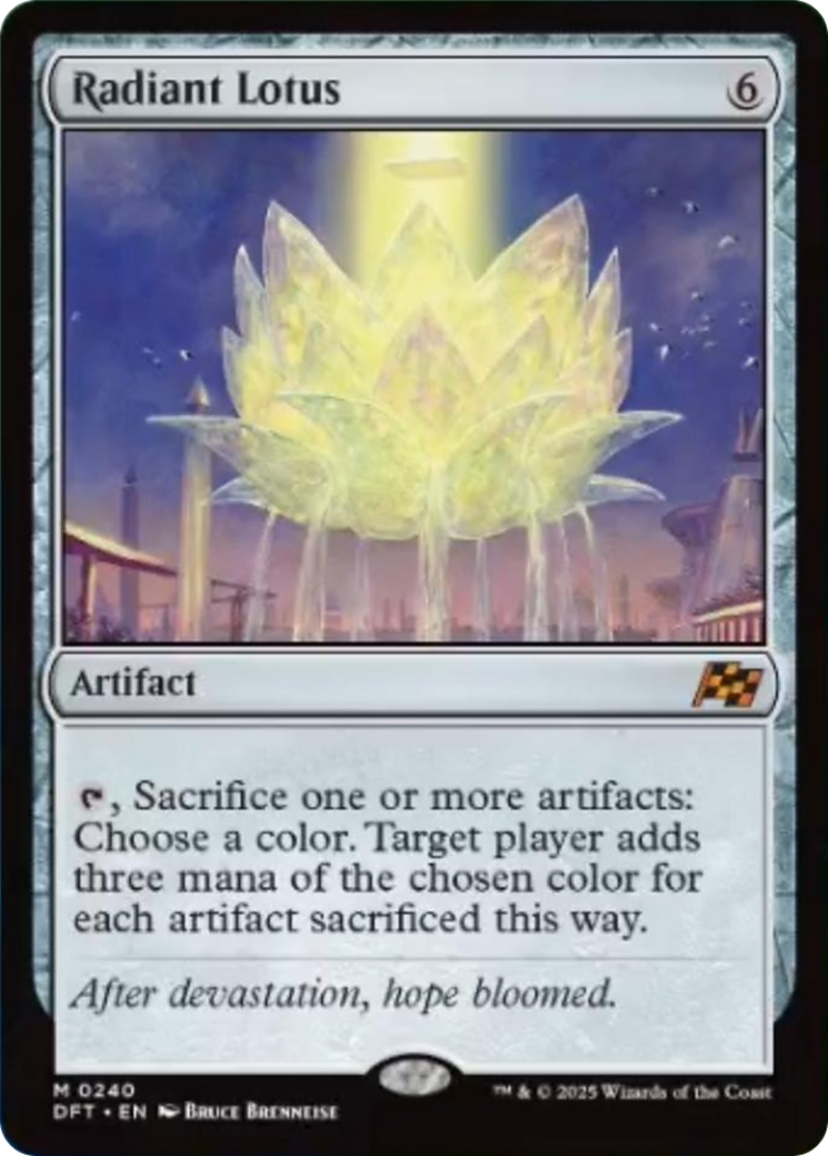 Radiant Lotus [Aetherdrift] | Boutique FDB TCG