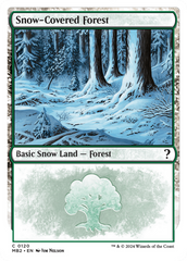 Snow-Covered Forest (White Border) [Mystery Booster 2] | Boutique FDB TCG