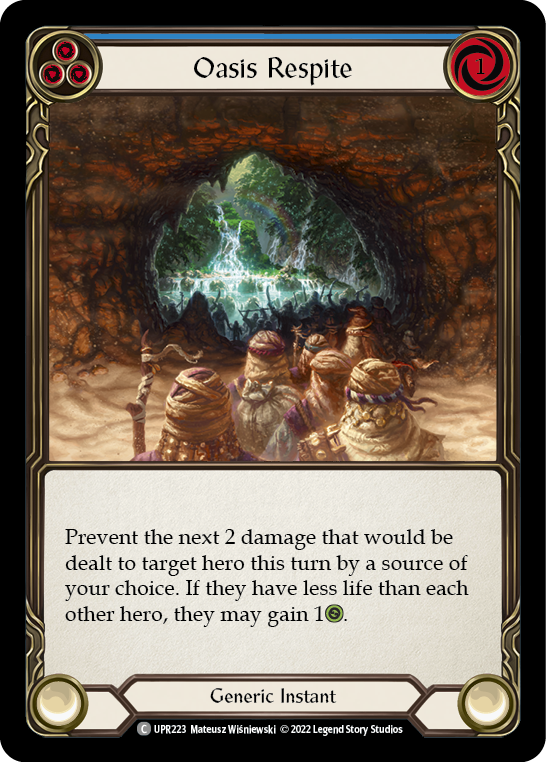 Oasis Respite (Blue) [UPR223] (Uprising) | Boutique FDB TCG
