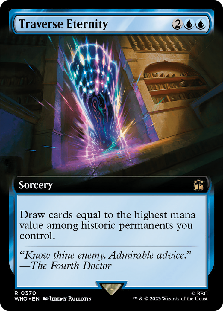 Traverse Eternity (Extended Art) [Doctor Who] | Boutique FDB TCG