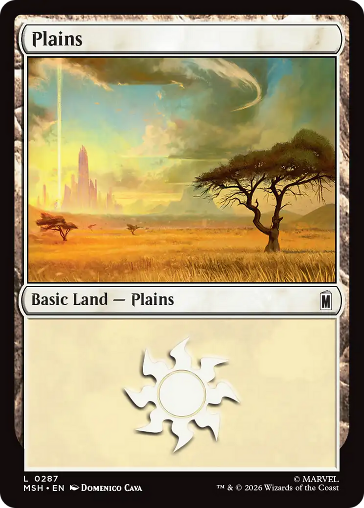 Plains (0287) [Marvel Super Heroes] | Boutique FDB TCG