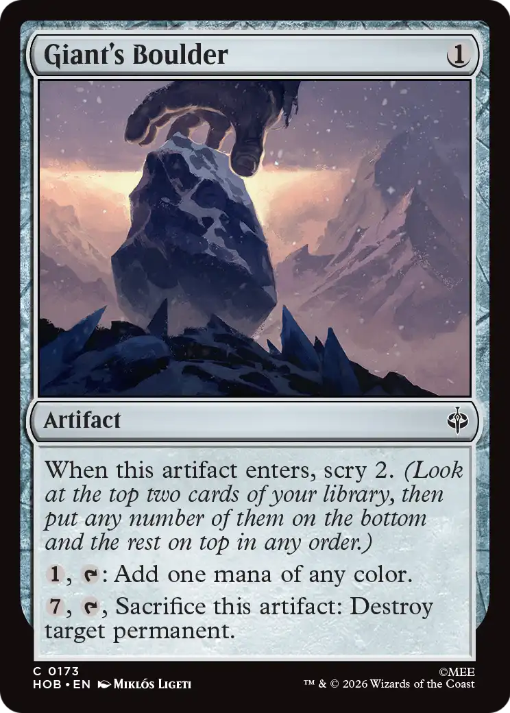 Giant's Boulder [The Hobbit] | Boutique FDB TCG
