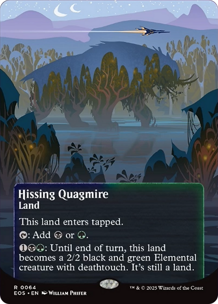 Hissing Quagmire (0064) (Borderless) [Edge of Eternities: Stellar Sights] | Boutique FDB TCG