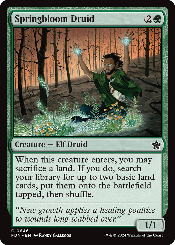 Springbloom Druid [Foundations] | Boutique FDB TCG