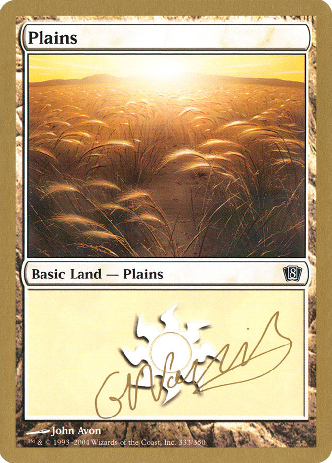 Plains (gn333) (Gabriel Nassif) [World Championship Decks 2004] | Boutique FDB TCG