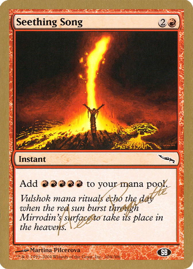 Seething Song (Aeo Paquette) (SB) [World Championship Decks 2004] | Boutique FDB TCG