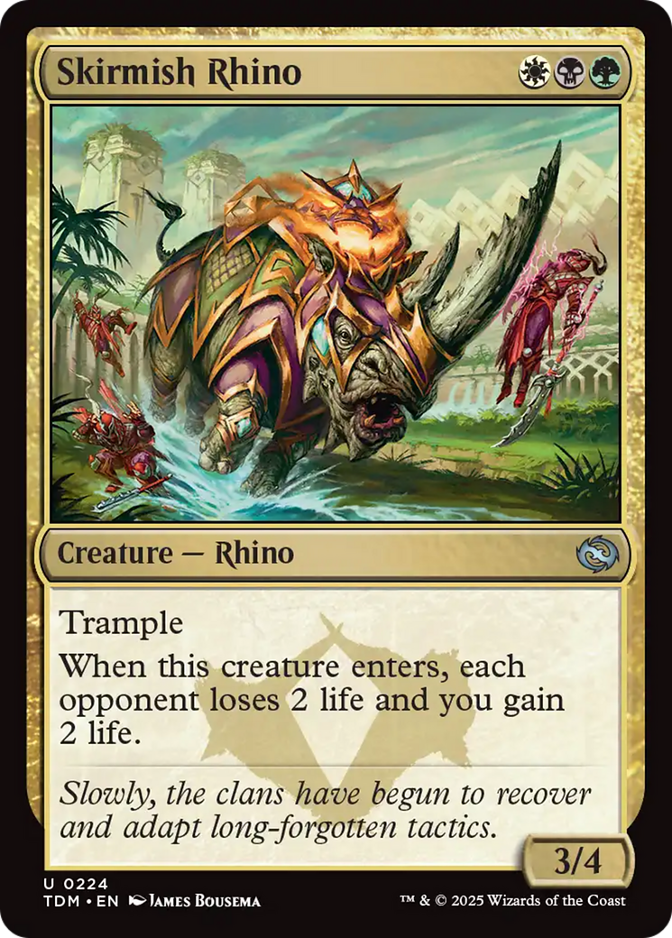 Skirmish Rhino (224) [Tarkir: Dragonstorm] | Boutique FDB TCG