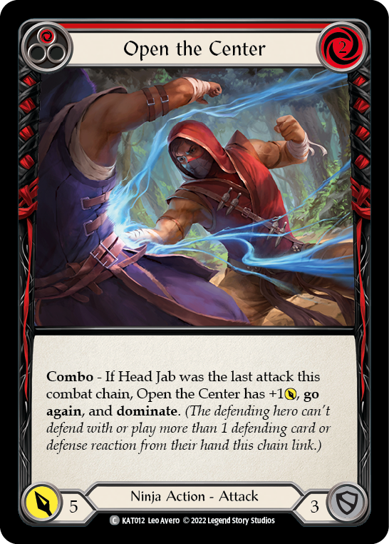Open the Center (Red) [KAT012] (Outsiders Katsu Blitz Deck) | Boutique FDB TCG