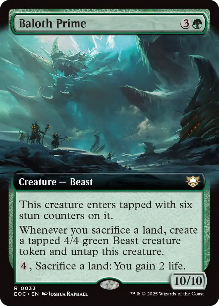 Baloth Prime (Extended Art) [Edge of Eternities Commander] | Boutique FDB TCG