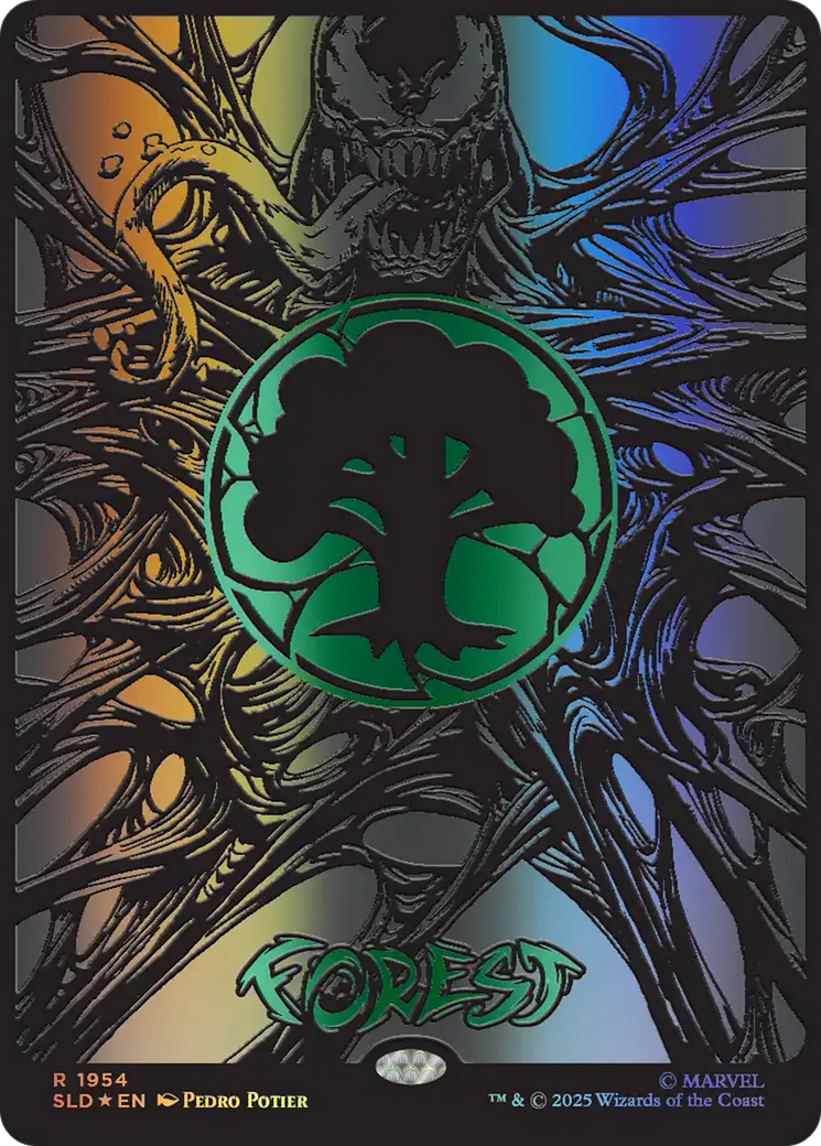 Forest (1954) (Raised Foil) [Secret Lair Drop Series] | Boutique FDB TCG