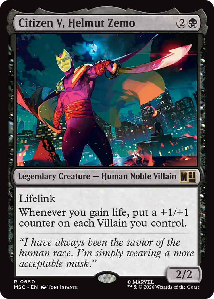 Citizen V, Helmut Zemo [Marvel Super Heroes Commander] | Boutique FDB TCG