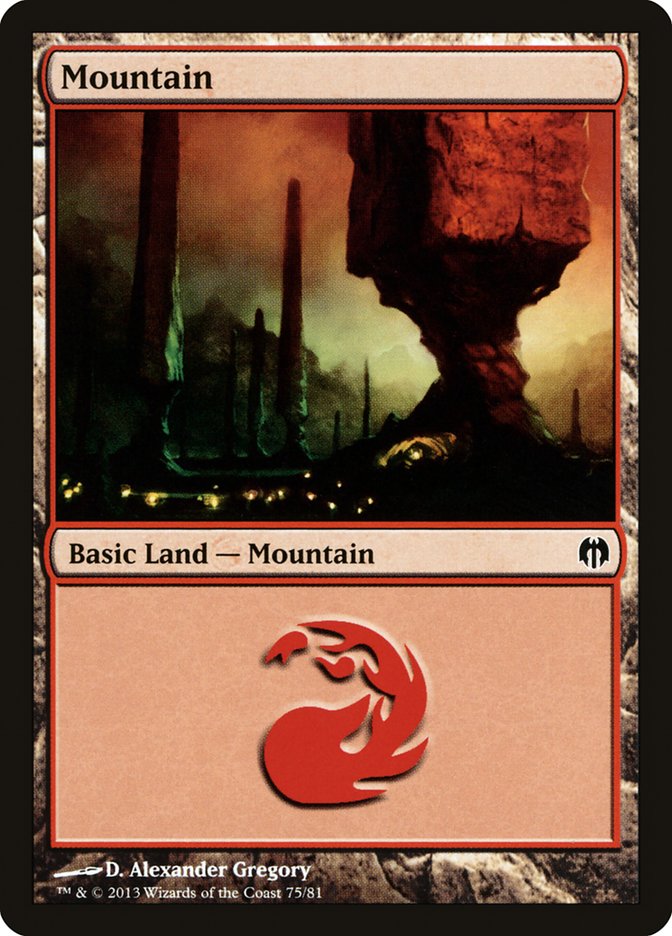 Mountain (75) [Duel Decks: Heroes vs. Monsters] | Boutique FDB TCG