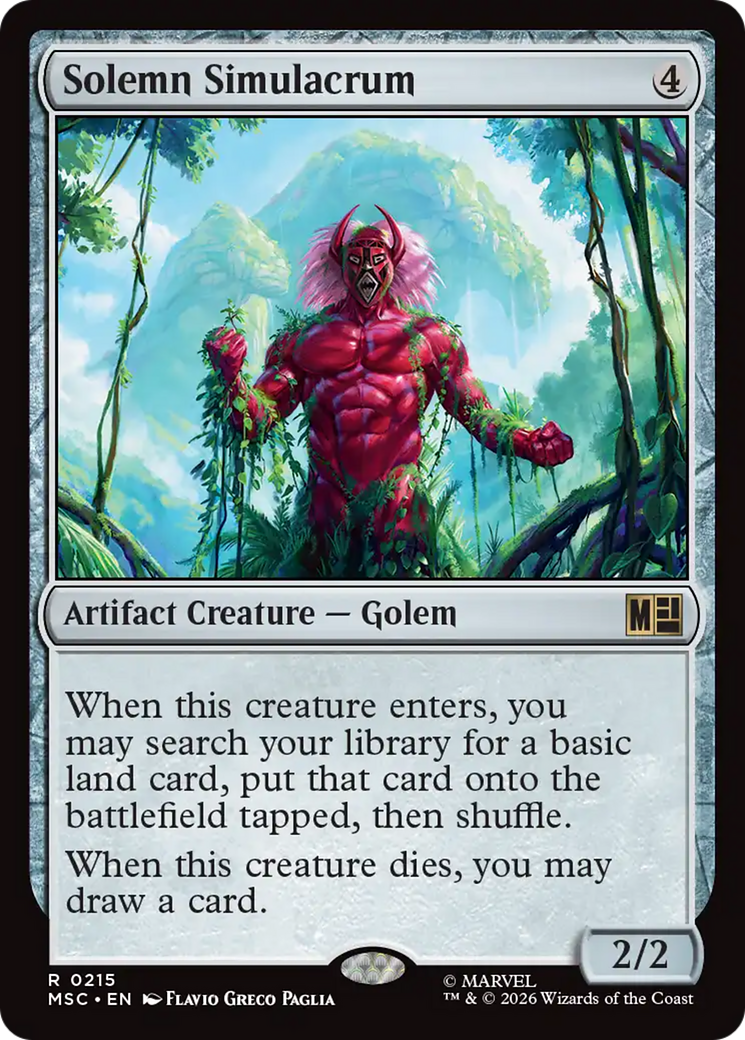 Solemn Simulacrum [Marvel Super Heroes Commander] | Boutique FDB TCG
