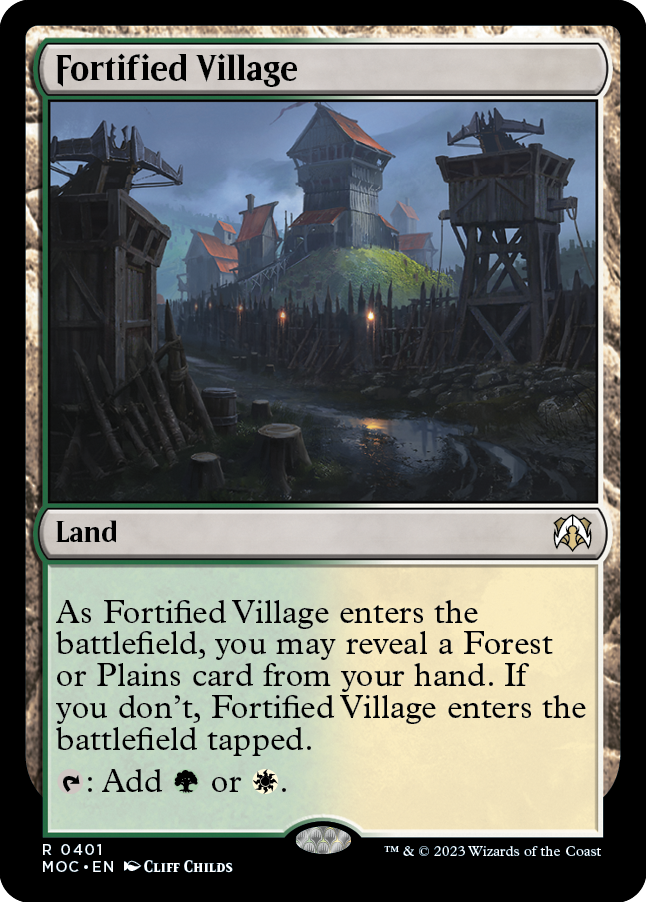 Fortified Village [March of the Machine Commander] | Boutique FDB TCG