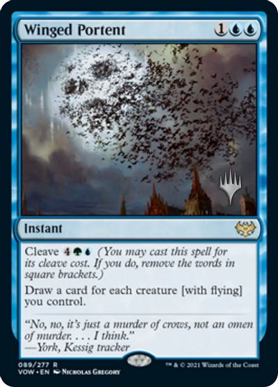 Winged Portent (Promo Pack) [Innistrad: Crimson Vow Promos] | Boutique FDB TCG