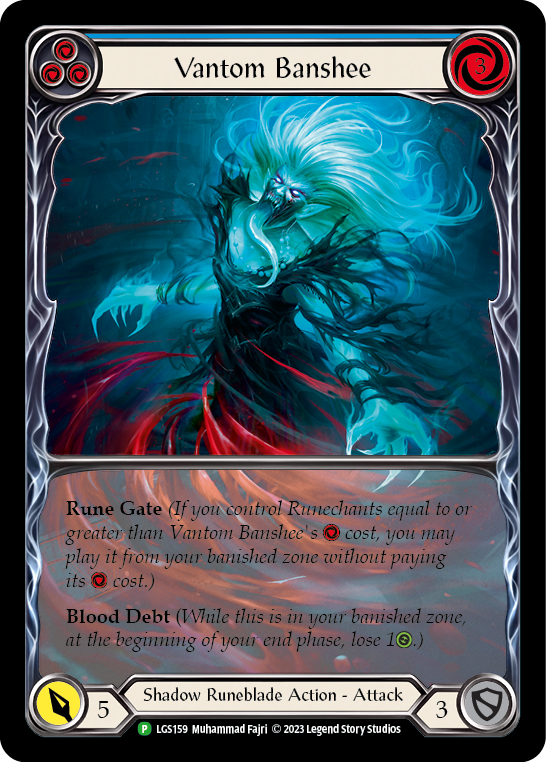 Vantom Banshee (Blue) (Extended Art) [LGS159] (Promo)  Rainbow Foil | Boutique FDB TCG