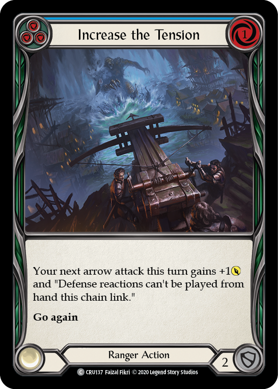 Increase the Tension (Blue) [CRU137] (Crucible of War)  1st Edition Rainbow Foil | Boutique FDB TCG