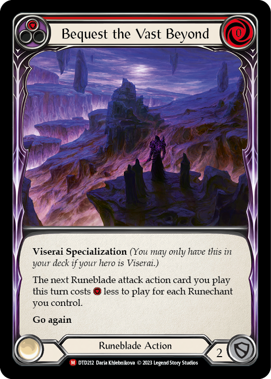 Bequest the Vast Beyond [DTD212] (Dusk Till Dawn)  Rainbow Foil | Boutique FDB TCG