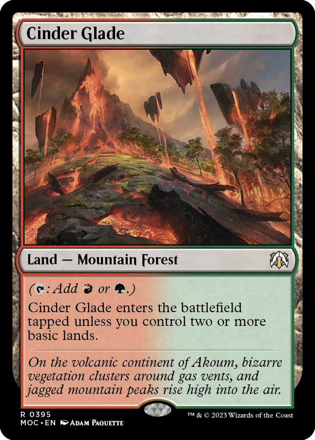Cinder Glade [March of the Machine Commander] | Boutique FDB TCG
