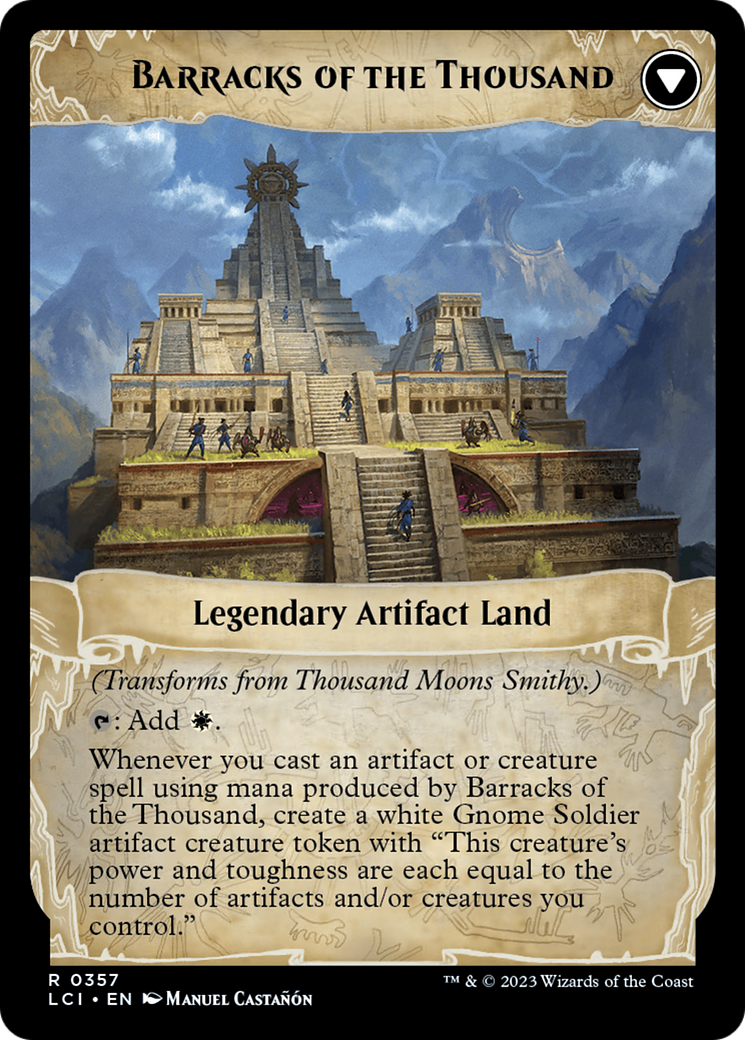 Thousand Moons Smithy (Extended Art) // Barracks of the Thousand [The Lost Caverns of Ixalan] | Boutique FDB TCG