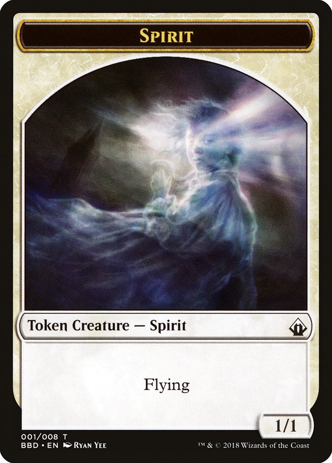 Spirit Token [Battlebond Tokens] | Boutique FDB TCG