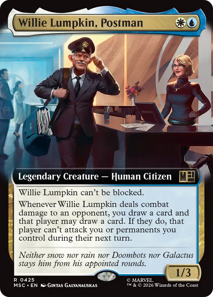 Willie Lumpkin, Postman (Extended Art) [Marvel Super Heroes Commander] | Boutique FDB TCG