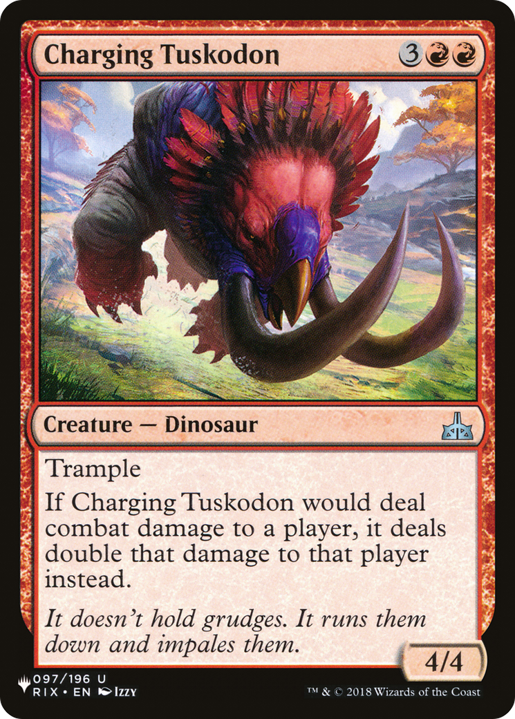 Charging Tuskodon [The List Reprints] | Boutique FDB TCG