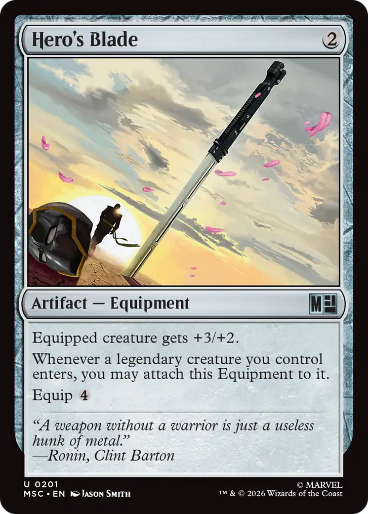 Hero's Blade [Marvel Super Heroes Commander] | Boutique FDB TCG