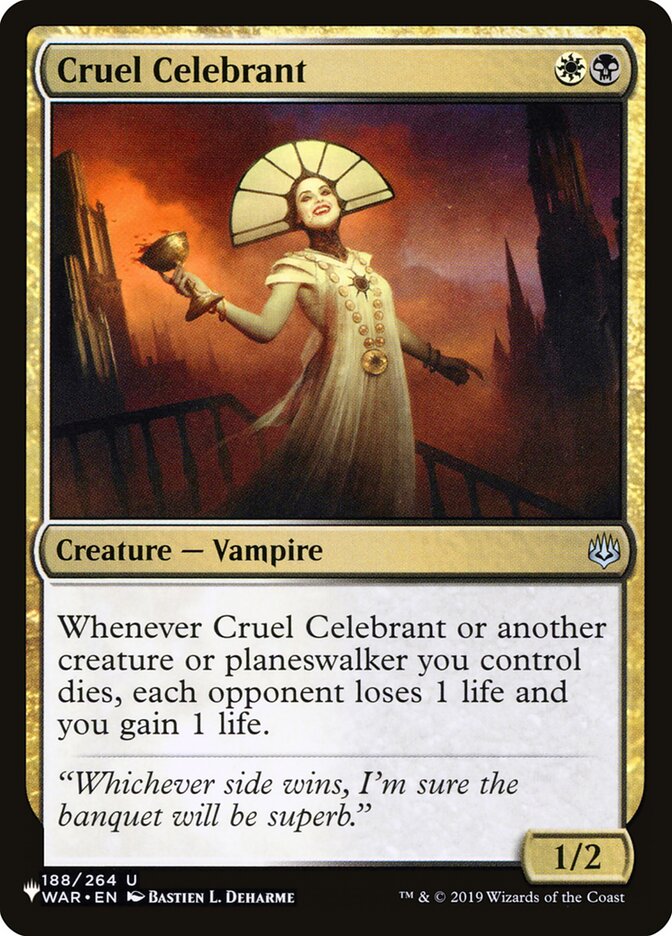 Cruel Celebrant [The List] | Boutique FDB TCG