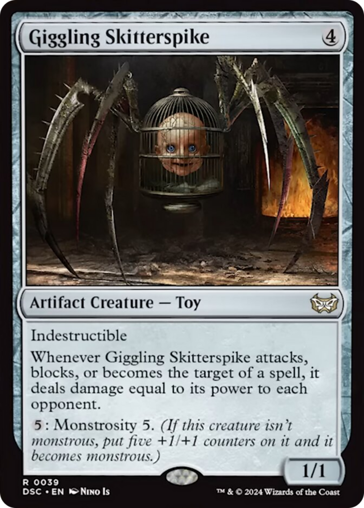 Giggling Skitterspike [Duskmourn: House of Horror Commander] | Boutique FDB TCG