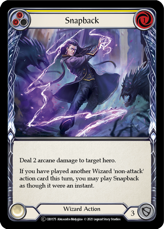 Snapback (Yellow) [U-CRU175] (Crucible of War Unlimited)  Unlimited Rainbow Foil | Boutique FDB TCG