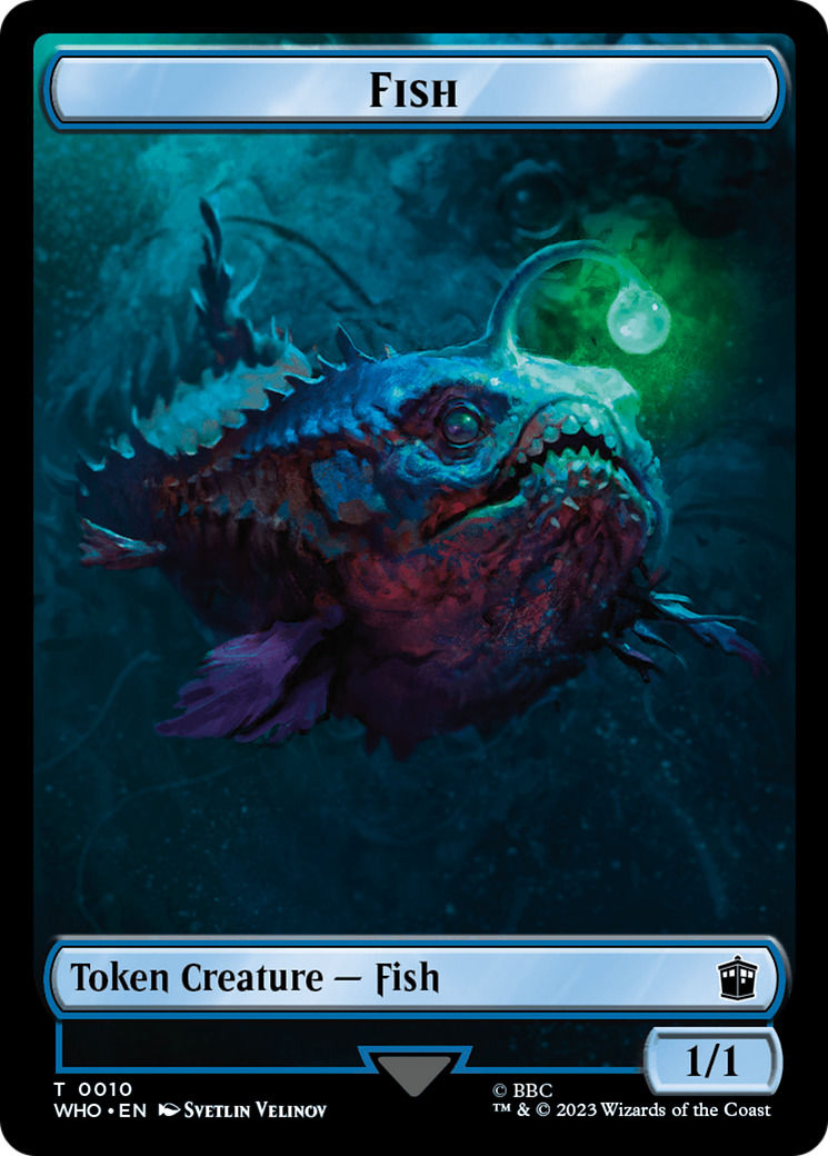 Human (0006) // Fish Double-Sided Token [Doctor Who Tokens] | Boutique FDB TCG