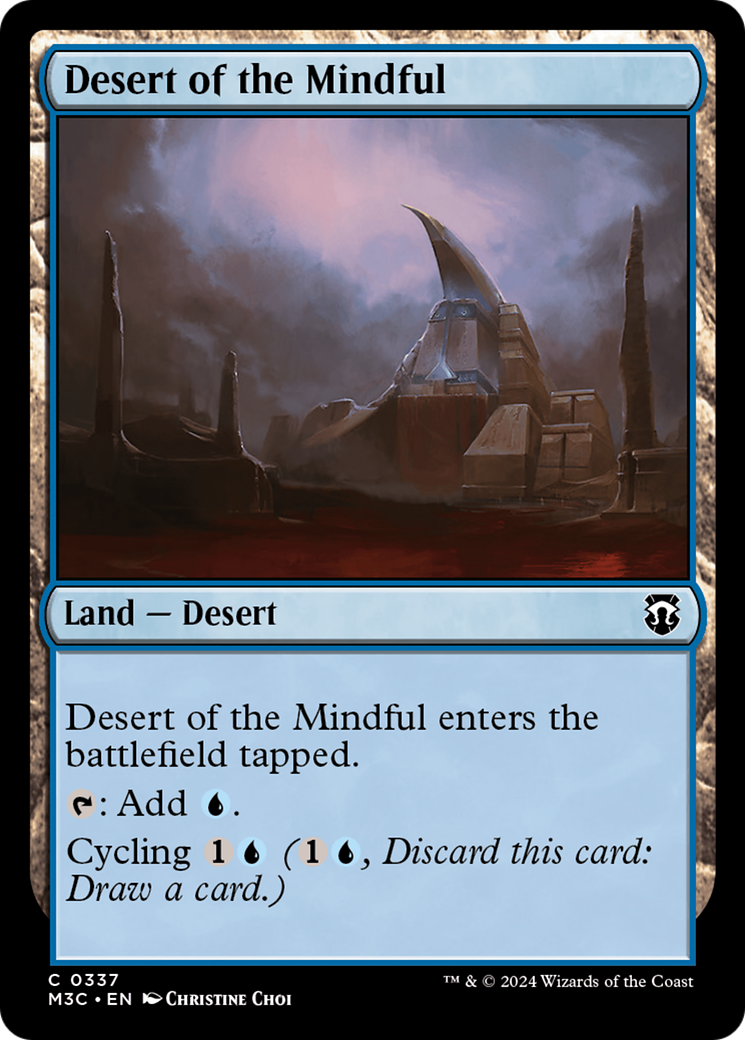 Desert of the Mindful (Ripple Foil) [Modern Horizons 3 Commander] | Boutique FDB TCG